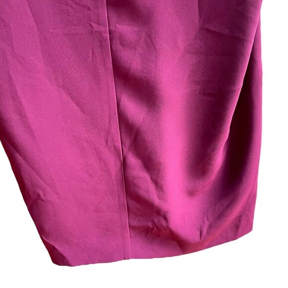 Club Monaco Size 2 Maroon/Red V-Neck Vanellie Cocoon Dress - Picture 7 of 7